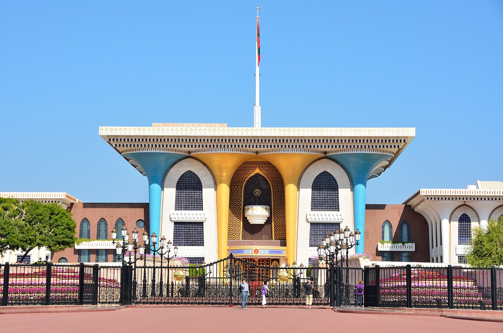 Al Alam Palace (Sultan Qaboos ceremonial palace) in Muscat, Oman